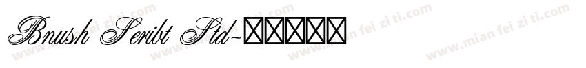 Bnush Seribt Std字体转换